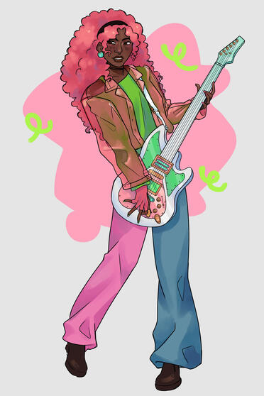 Ilustração com fundo simples